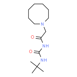 ChemSpider 2D Image | 2-(1-Azocanyl)-N-[(2-methyl-2-propanyl)carbamoyl]acetamide | C14H27N3O2