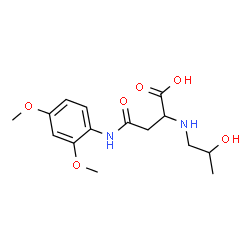 ChemSpider 2D Image | N-(2,4-Dimethoxyphenyl)-N~2~-(2-hydroxypropyl)asparagine | C15H22N2O6