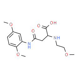 ChemSpider 2D Image | N-(2,5-Dimethoxyphenyl)-N~2~-(2-methoxyethyl)asparagine | C15H22N2O6