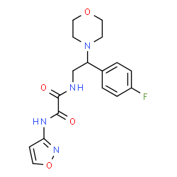ChemSpider 2D Image | N-[2-(4-Fluorophenyl)-2-(4-morpholinyl)ethyl]-N'-(1,2-oxazol-3-yl)ethanediamide | C17H19FN4O4