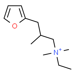ChemSpider 2D Image | N-Ethyl-3-(2-furyl)-N,N,2-trimethyl-1-propanaminium | C12H22NO