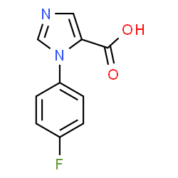 ChemSpider 2D Image | 1-(4-Fluorophenyl)-1H-imidazole-5-carboxylic acid | C10H7FN2O2