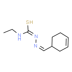 ChemSpider 2D Image | (2Z)-2-(3-Cyclohexen-1-ylmethylene)-N-ethylhydrazinecarbothioamide | C10H17N3S