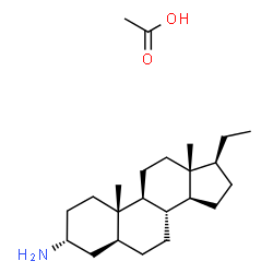 ChemSpider 2D Image | (3alpha,5alpha)-Pregnan-3-amine acetate (1:1) | C23H41NO2
