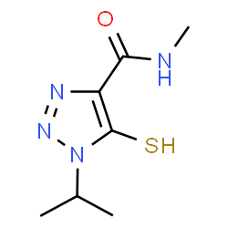 ChemSpider 2D Image | 1-isopropyl-5-mercapto-N-methyl-1H-1,2,3-triazole-4-carboxamide | C7H12N4OS