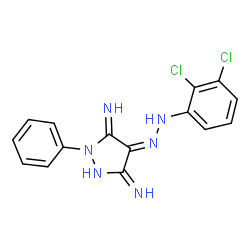 ChemSpider 2D Image | (4Z)-3,5-diimino-1-phenylpyrazolidin-4-one (2,3-dichlorophenyl)hydrazone | C15H12Cl2N6