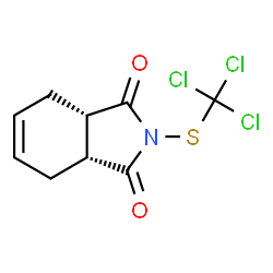 ChemSpider 2D Image | (3aR,7aS)-2-[(Trichloromethyl)sulfanyl]-3a,4,7,7a-tetrahydro-1H-isoindole-1,3(2H)-dione | C9H8Cl3NO2S