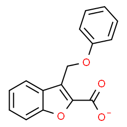 ChemSpider 2D Image | 3-(Phenoxymethyl)-1-benzofuran-2-carboxylate | C16H11O4