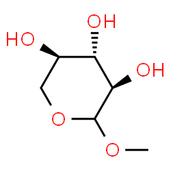 ChemSpider 2D Image | Methyl D-xylopyranoside | C6H12O5