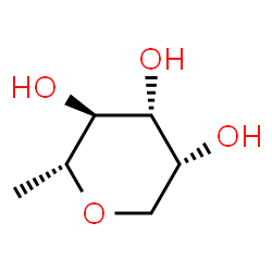 ChemSpider 2D Image | (2R,3S,4R,5R)-2-methyl-2,3,4,5-tetrahydropyran-3,4,5-triol | C6H11O4