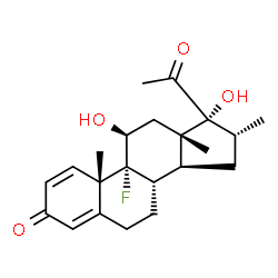 ChemSpider 2D Image | 21-Deoxydexamethasone | C22H29FO4