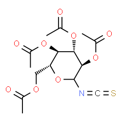 ChemSpider 2D Image | 2,3,4,6-tetra-O-acetylglucopyranosylisothiocyanate | C15H19NO9S