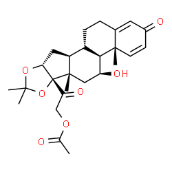 ChemSpider 2D Image | DESONIDE 21-ACETATE | C26H34O7