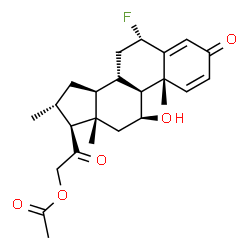 ChemSpider 2D Image | Fluocortolone Acetate | C24H31FO5