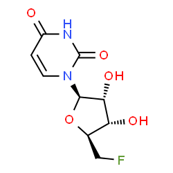 ChemSpider 2D Image | 5'-Deoxy-5'-fluorouridine | C9H11FN2O5