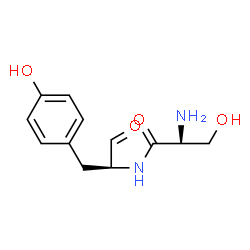 ChemSpider 2D Image | (2S)-2-amino-3-hydroxy-N-[(1S)-1-[(4-hydroxyphenyl)methyl]-2-oxo-ethyl]propanamide | C12H15N2O4