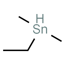 ChemSpider 2D Image | Ethyl(dimethyl)stannane | C4H12Sn