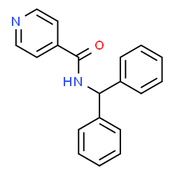 ChemSpider 2D Image | N-(Diphenylmethyl)isonicotinamide | C19H16N2O