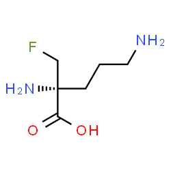 ChemSpider 2D Image | 2-(Fluoromethyl)-D-ornithine | C6H13FN2O2