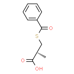 ChemSpider 2D Image | (S)-3-(benzoylthio)-2-methylpropanoic acid | C11H12O3S