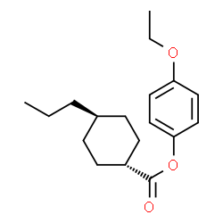 ChemSpider 2D Image | 4-Ethoxyphenyl trans-4-propylcyclohexanecarboxylate | C18H26O3