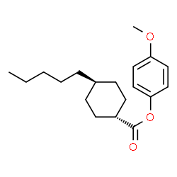 ChemSpider 2D Image | 4-Methoxyphenyl trans-4-pentylcyclohexanecarboxylate | C19H28O3