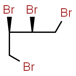 ChemSpider 2D Image | MESO-1,2,3,4-TETRABROMOBUTANE | C4H6Br4
