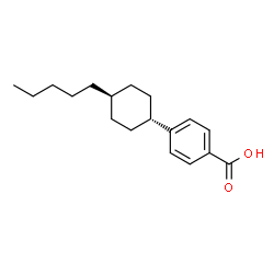 ChemSpider 2D Image | 4-(trans-4-Pentylcyclohexyl)benzoic acid | C18H26O2