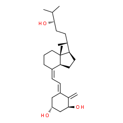 ChemSpider 2D Image | (1S,3R,5E,7Z,24R)-9,10-Secocholesta-5,7,10-triene-1,3,24-triol | C27H44O3