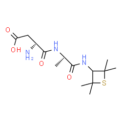 ChemSpider 2D Image | D-alpha-Aspartyl-N-(2,2,4,4-tetramethyl-3-thietanyl)-D-alaninamide | C14H25N3O4S