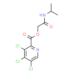 ChemSpider 2D Image | 2-(Isopropylamino)-2-oxoethyl 3,4,5-trichloro-2-pyridinecarboxylate | C11H11Cl3N2O3