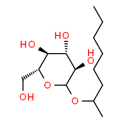 ChemSpider 2D Image | 2-Octanyl D-glucopyranoside | C14H28O6