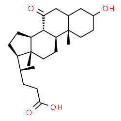ChemSpider 2D Image | 3-Hydroxy-7-oxocholan-24-oic acid | C24H38O4