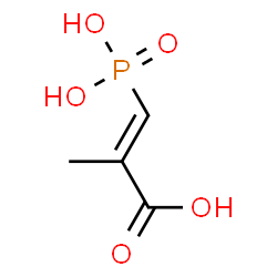 ChemSpider 2D Image | (E)-2-Methyl-3-Phosphonoacrylate | C4H7O5P