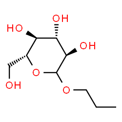 ChemSpider 2D Image | Propyl D-glucopyranoside | C9H18O6