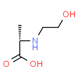 ChemSpider 2D Image | N-(2-Hydroxyethyl)-L-alanine | C5H11NO3