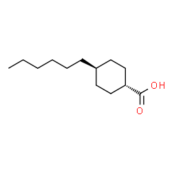 ChemSpider 2D Image | trans-4-Hexylcyclohexanecarboxylic acid | C13H24O2