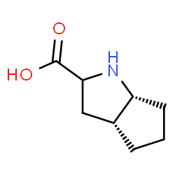 ChemSpider 2D Image | (3aR,6aR)-Octahydrocyclopenta[b]pyrrole-2-carboxylic acid | C8H13NO2