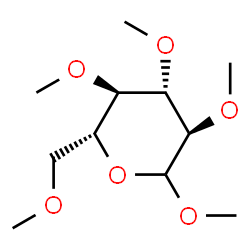 ChemSpider 2D Image | Methyl 2,3,4,6-tetra-O-methyl-D-glucopyranoside | C11H22O6
