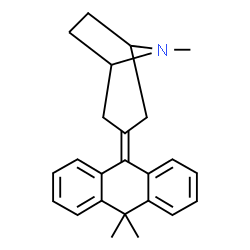 ChemSpider 2D Image | 3-(10,10-Dimethyl-9(10H)-anthracenylidene)-8-methyl-8-azabicyclo[3.2.1]octane | C24H27N
