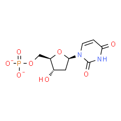 ChemSpider 2D Image | 2'-Deoxyuridine 5'-phosphate | C9H11N2O8P