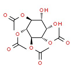 ChemSpider 2D Image | 3,4,5,6-Tetra-O-acetyl-D-myo-inositol | C14H20O10