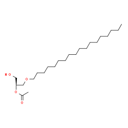 ChemSpider 2D Image | (2S)-1-Hydroxy-3-(octadecyloxy)-2-propanyl acetate | C23H46O4