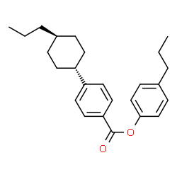 ChemSpider 2D Image | 4-Propylphenyl 4-(trans-4-propylcyclohexyl)benzoate | C25H32O2