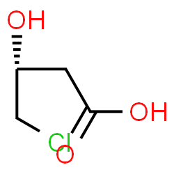 ChemSpider 2D Image | (3R)-4-Chloro-3-hydroxybutanoic acid | C4H7ClO3