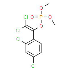 ChemSpider 2D Image | 2,2-Dichloro-1-(2,4-dichlorophenyl)vinyl dimethyl phosphate | C10H9Cl4O4P