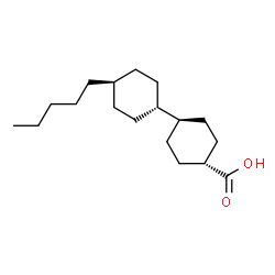 ChemSpider 2D Image | (1r,1's,4r,4'S)-4'-Pentyl-1,1'-bi(cyclohexyl)-4-carboxylic acid | C18H32O2