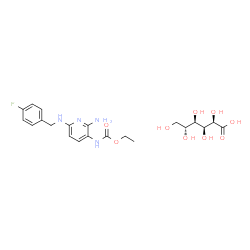 ChemSpider 2D Image | FLUPIRTINE GLUCONATE | C21H29FN4O9