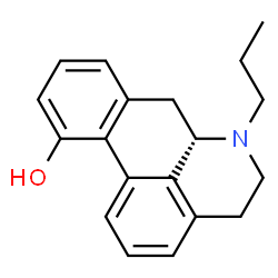 ChemSpider 2D Image | (6aS)-6-Propyl-5,6,6a,7-tetrahydro-4H-dibenzo[de,g]quinolin-11-ol | C19H21NO
