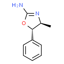 ChemSpider 2D Image | (4S,5S)-4-Methyl-5-phenyl-4,5-dihydro-1,3-oxazol-2-amine | C10H12N2O